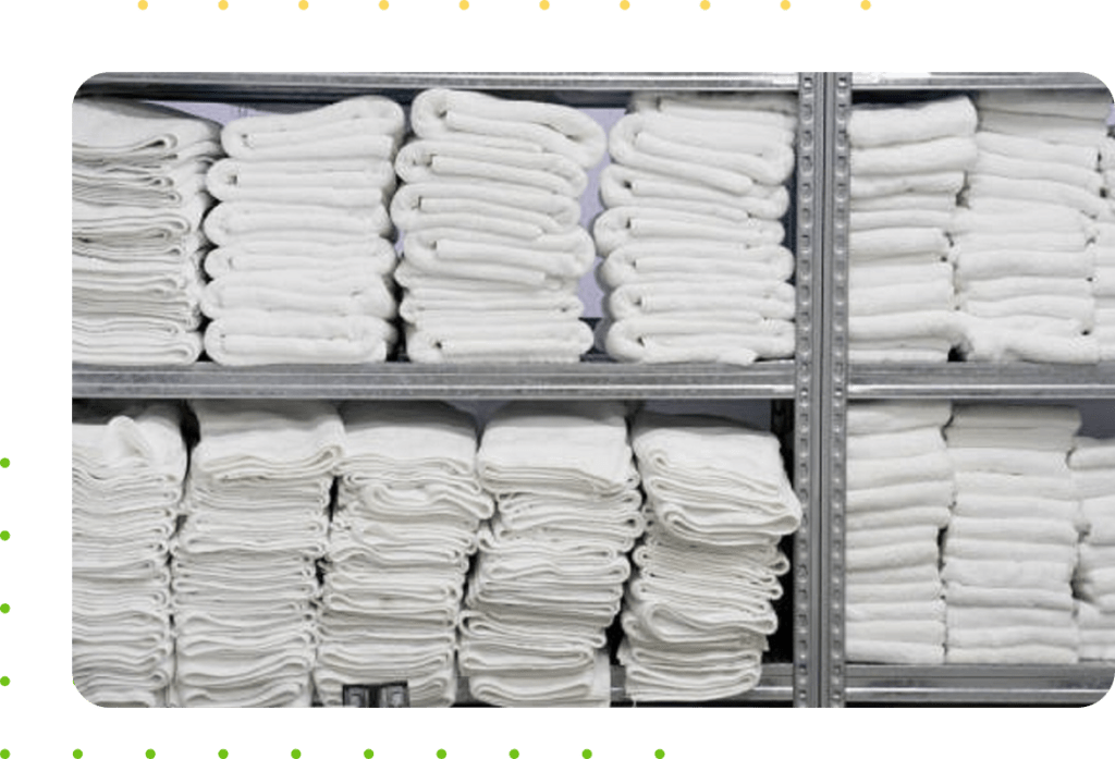 Clean fresh towels, commercial linen services in Houston, Texas