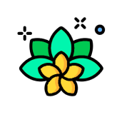 Odor free laundry genie flower icon